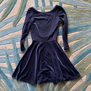 American Apparel Velvet Skater Dress